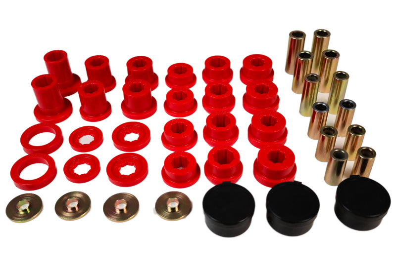 ES Cntrl Arm Bushings - Red - Energy Suspension 01-05 Lexus IS300 Rear Control Arm Bushing Set - Red