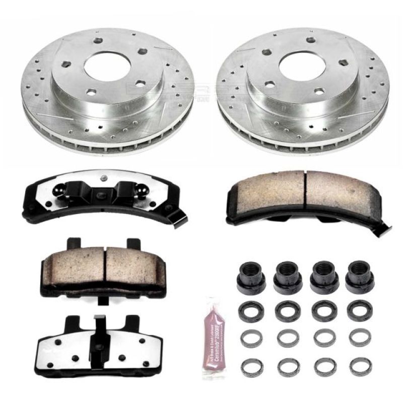 PSB Z36 Truck & Tow Kit - Power Stop 94-99 Dodge Ram 1500 Front Z36 Truck & Tow Brake Kit