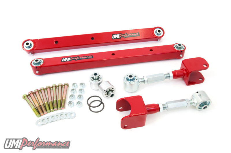 UMI Lower Control Arms - UMI Performance 65-67 GM A-Body Pro-Touring Rear Suspension Kit - Red