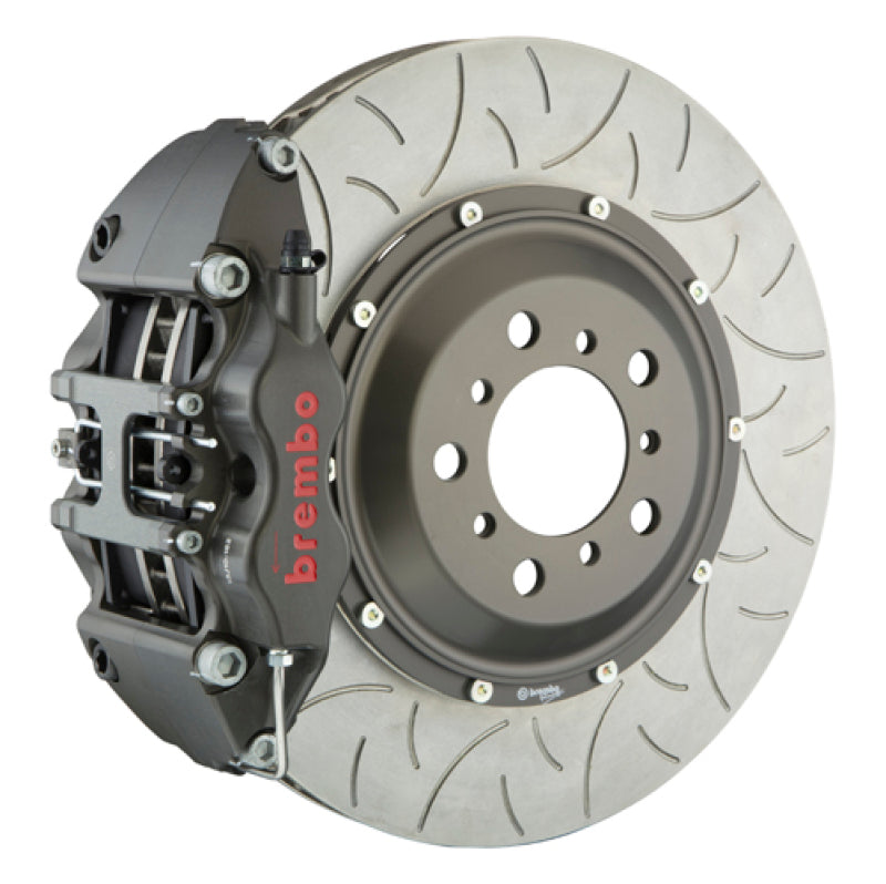 BRB Big Brake Kits - Brembo 06-12 997 Turbo PISTA Front Race BBK 6 Piston Forged380x34x6 5a 2pc Rotor T3-Clear HA