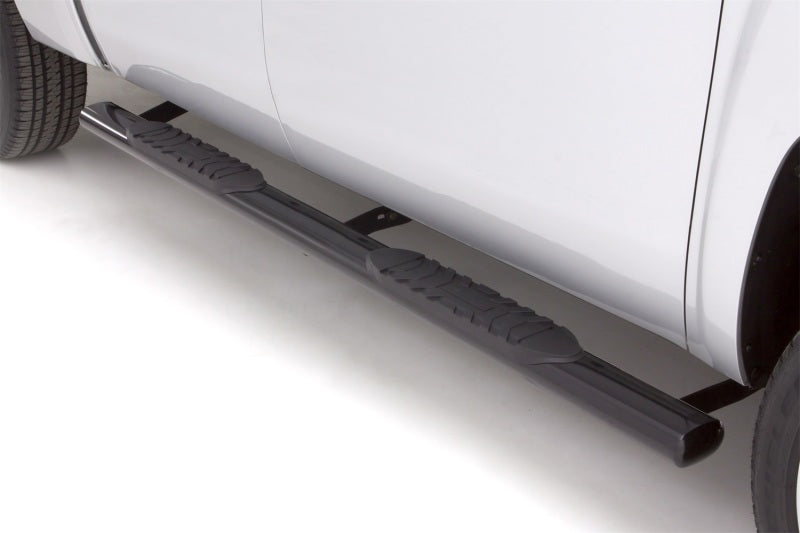 LND Nerf Bars - Black - Lund 10-17 Dodge Ram 2500 Std. Cab 5in. Oval Straight Steel Nerf Bars - Black