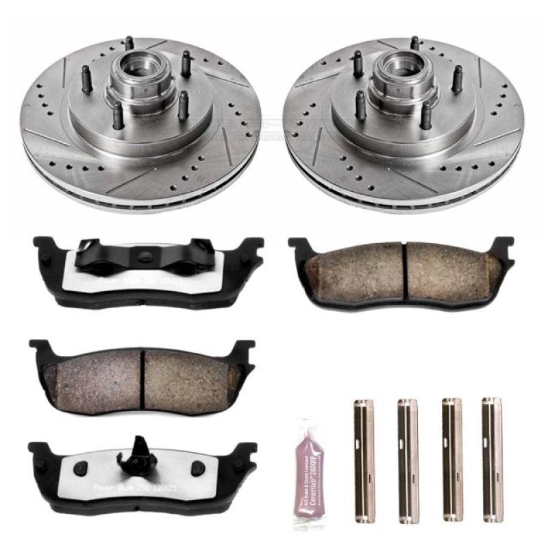 PSB Z36 Truck & Tow Kit - Power Stop 97-00 Ford F-150 Front Z36 Truck & Tow Brake Kit