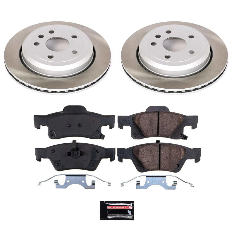 PSB Semi-Coated Rotor Kits - Power Stop 2022 Jeep Grand Cherokee WK Rear Semi-Coated Rotor Kit