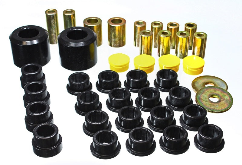 ES Cntrl Arm Bushings - Black - Energy Suspension 10 Chevy Camaro Black Rear End Control Arm Bushing Set