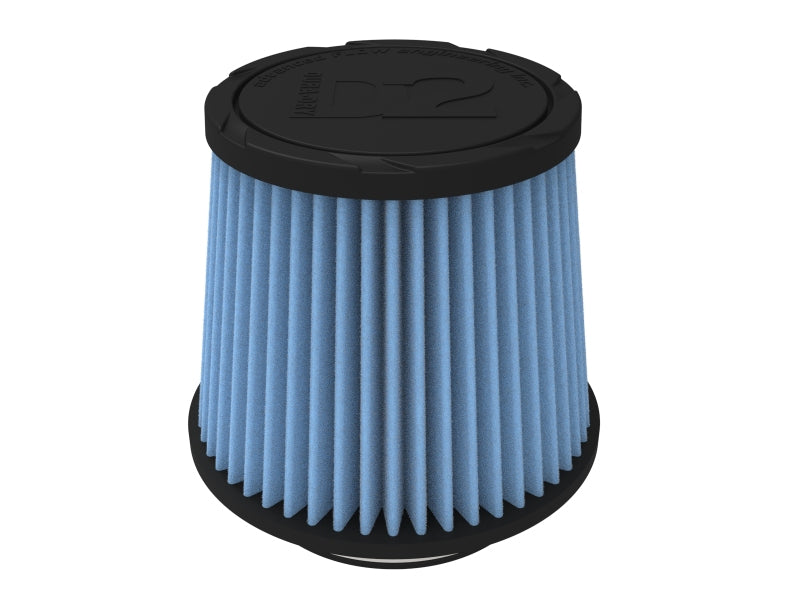 AFE Universal D2 Dura Dry Air Filter - aFe POWER Universal Clamp-On Air Filter w/ D2 Dura-Dry Media - 3-3/4in F x 6in B x 4-3/4in T x 5in H