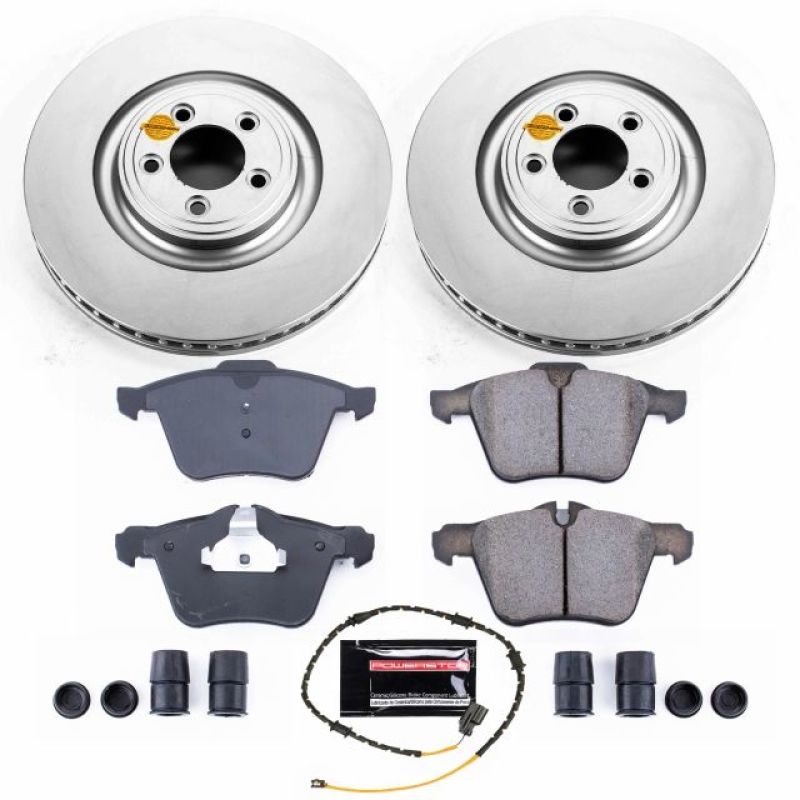PSB Z23 Evolution Coated Kit - Power Stop 2018 Jaguar XJ Front Z23 Evolution Sport Coated Brake Kit