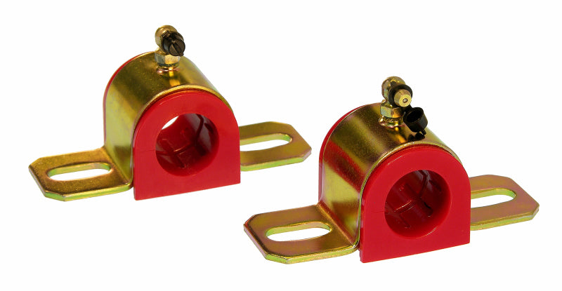 PRO Sway/End Link Bush - Red - Prothane Universal 90 Deg Greasable Sway Bar Bushings - 27MM - Type B Bracket - Red