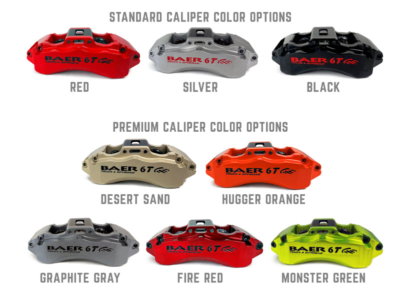 BAE 6T Brake Kits - Baer Brakes 99-25 GM 1500 Trucks/00-25 GM 1500 SUVs 13.5in 6T Front SZ Brake Kit - Red