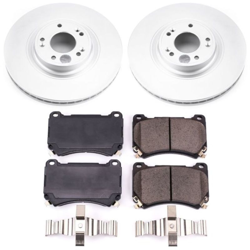 PSB Z17 Evolution Coated Kit - Power Stop 09-14 Hyundai Genesis Front Z17 Evolution Geomet Coated Brake Kit