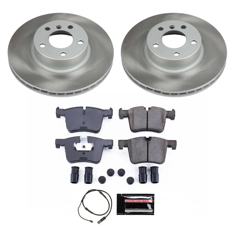 PSB Semi-Coated Rotor Kits - Power Stop 15-18 BMW X4 Front Semi-Coated Rotor Kit