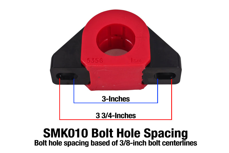 BMR Sway Bar Mounts - BMR Universal 1.375in Billet Aluminum Sway Bar Mount Mount (Polyurethane) - Black