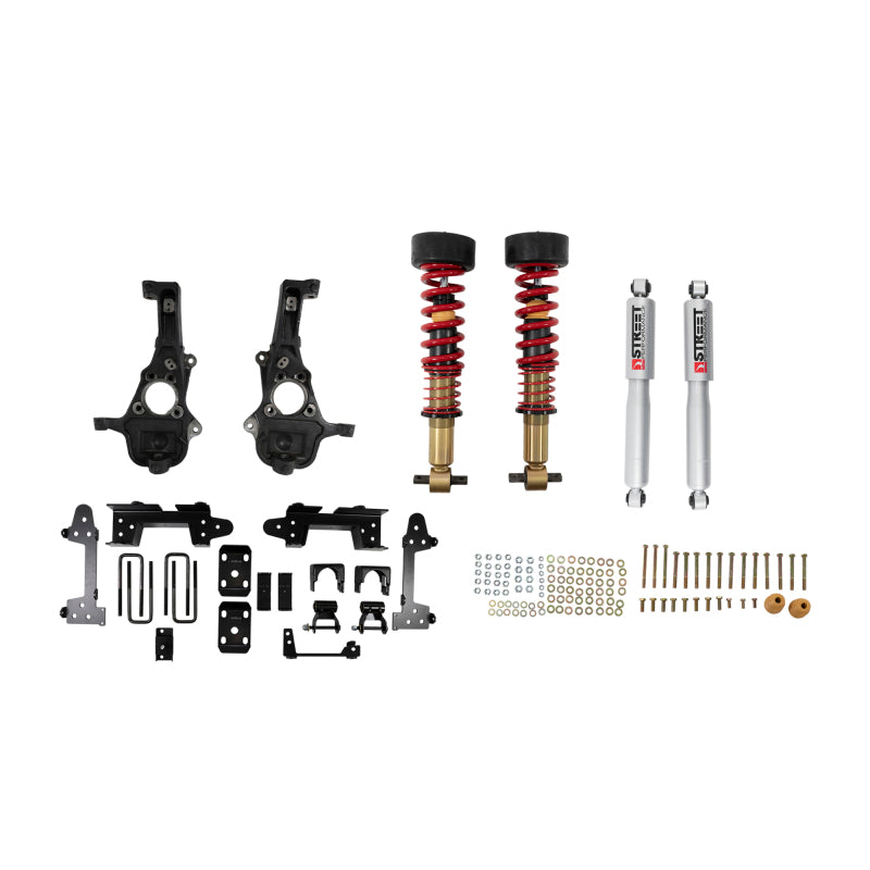 BT Coilover Kit - Belltech 2019+ GM Silverado/Sierra 1500 Short Bed 2WD Height Adjustable Front Coilover Kit