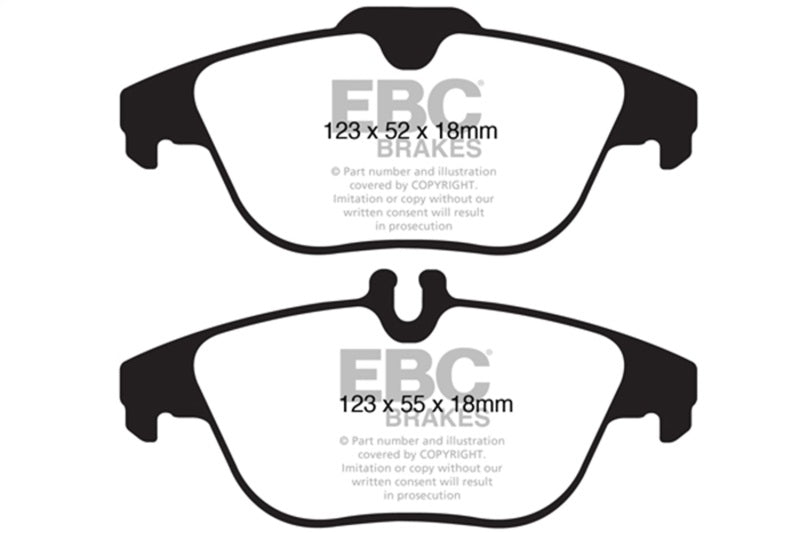 EBC Ultimax2 Brake Pad Sets - EBC 12-14 Mercedes-Benz C250 (W204) 1.8 Turbo Ultimax2 Rear Brake Pads