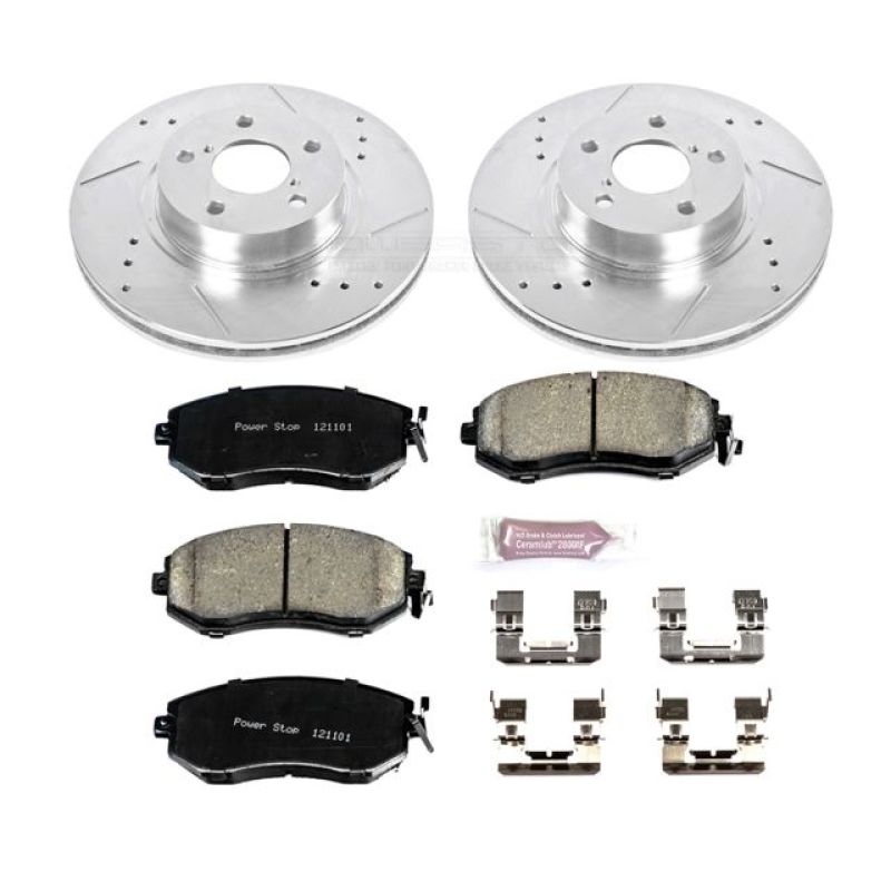 PSB Z23 Evolution Kit - Power Stop 13-16 Subaru BRZ Front Z23 Evolution Sport Brake Kit