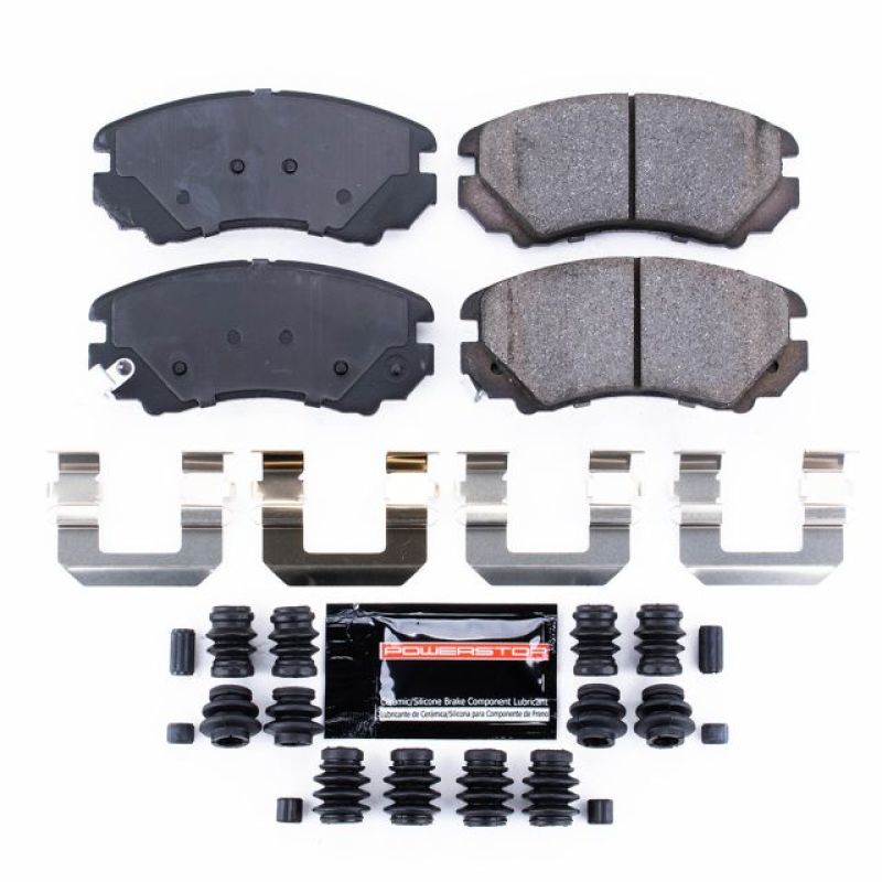 PSB Z23 Evolution Brake Pads - Power Stop 07-10 Hyundai Elantra Front Z23 Evolution Sport Brake Pads w/Hardware