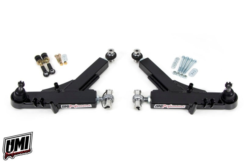 UMI Lower Control Arms - UMI Performance 93-02 GM F-Body Boxed Adjustable Lower A-Arms Rod Ends