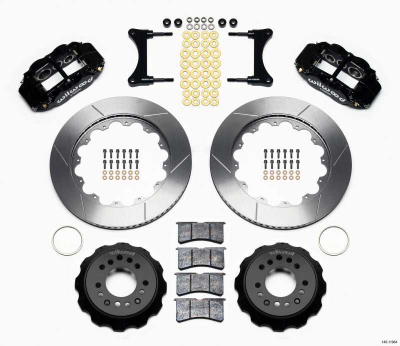 WIL Superlite Brake Kit - Wilwood Narrow Superlite 6R Front Hat Kit 14.00in 93-96 Mazda RX7