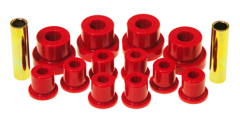 PRO Spring/Shackle Bush- Red - Prothane 76-86 Jeep CJ5/CJ7 Front Spring & Shackle Bushings - Red