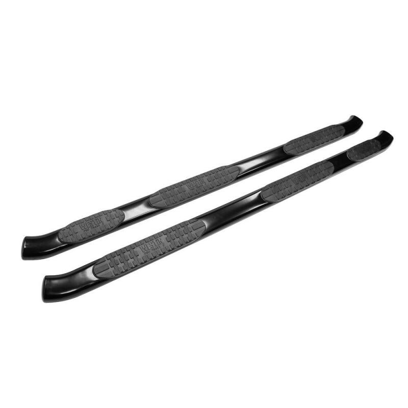 WES Nerf Bars - PRO TRAXX 5 - Westin 07-13 Chevy Silv 1500 Extended Cab (6.5ft) PRO TRAXX 5 WTW Oval Nerf Step Bars - Blk