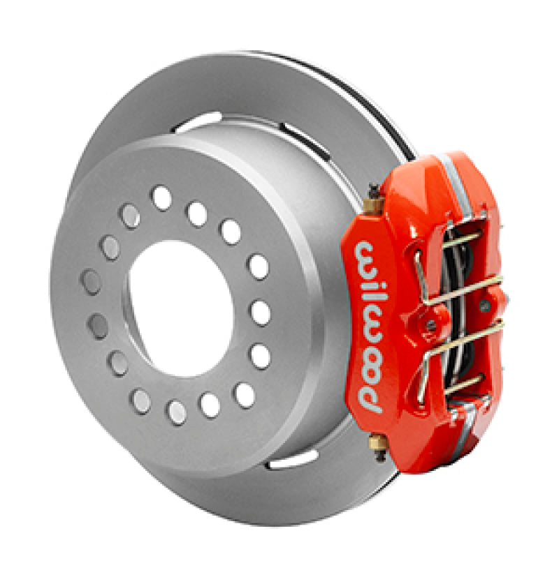 WIL Dynapro Brake Kit - Wilwood Small Ford 11 in. Forged Dynapro Low-Profile Rear Parking Brake Kit (Red Calipers)