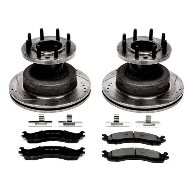 PSB Evolution Drill/Slot Rotor - Power Stop 03-07 Ford E-450 Super Duty Front Z23 Evolution Brake Kit