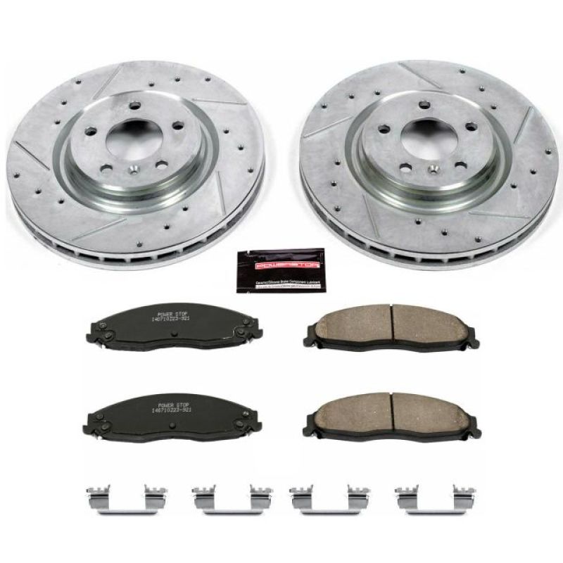 PSB Z23 Evolution Kit - Power Stop 05-08 Pontiac Grand Prix Front Z23 Evolution Sport Brake Kit
