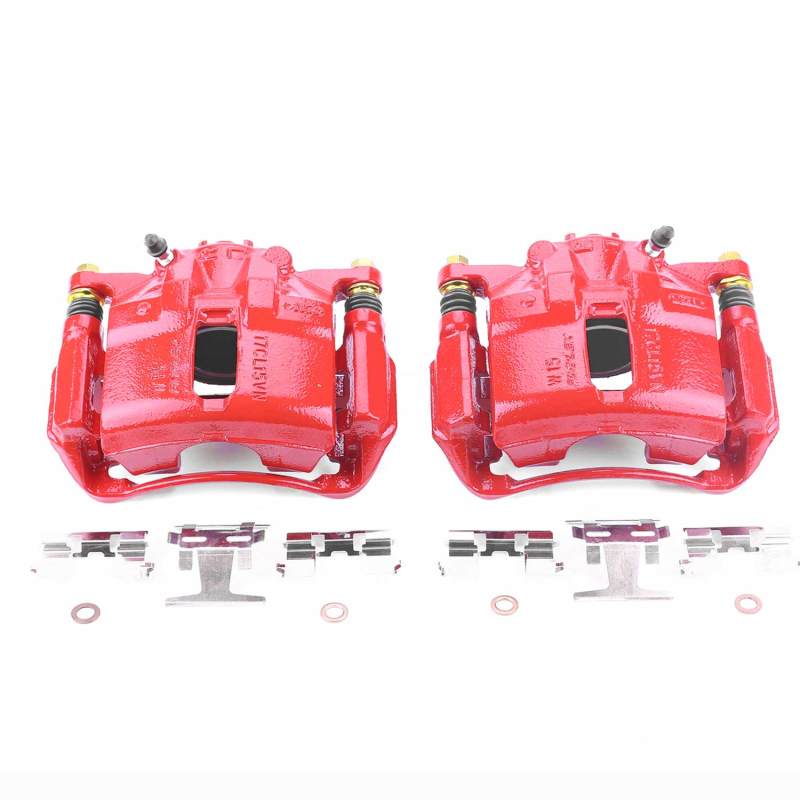 PSB Red Calipers - Power Stop 91-95 Acura Legend Rear Red Calipers - Pair