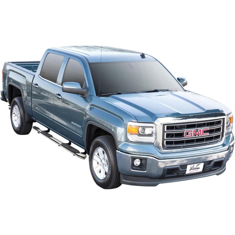 WES Nerf Bars - PRO TRAXX 5 - Westin 07-18 Chevy Silv 1500 Crew (5.5ft) Excl 2007 Classic PRO TRAXX 5 WTW Oval Nerf Step Bars - SS