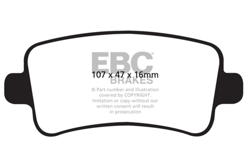 EBC Redstuff Brake Pad Sets - EBC 2013+ Chevy Impala 2.4L Redstuff Rear Brake Pads