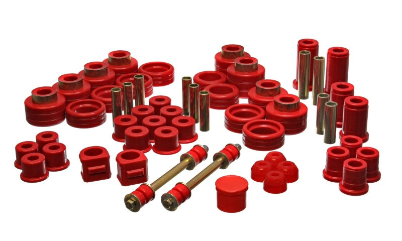 ES Hyper-Flex Sets - Red - Energy Suspension 88-98 Chevy/GMC 4WD Red Hyper-flex Master Bushing Set