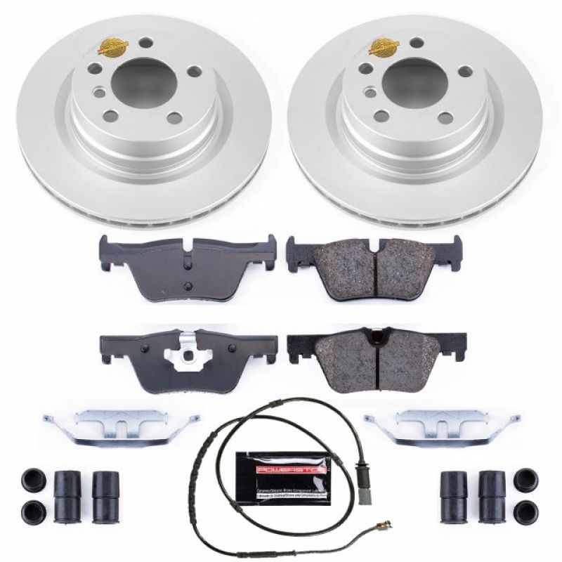PSB Z23 Evolution Coated Kit - Power Stop 14-16 BMW 228i Rear Z23 Evolution Sport Coated Brake Kit