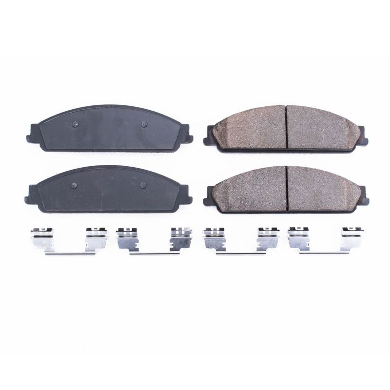 PSB Z17 Evolution Brake Pads - Power Stop 05-07 Ford Five Hundred Front Z17 Evo Ceramic Brake Pad w/Hardware