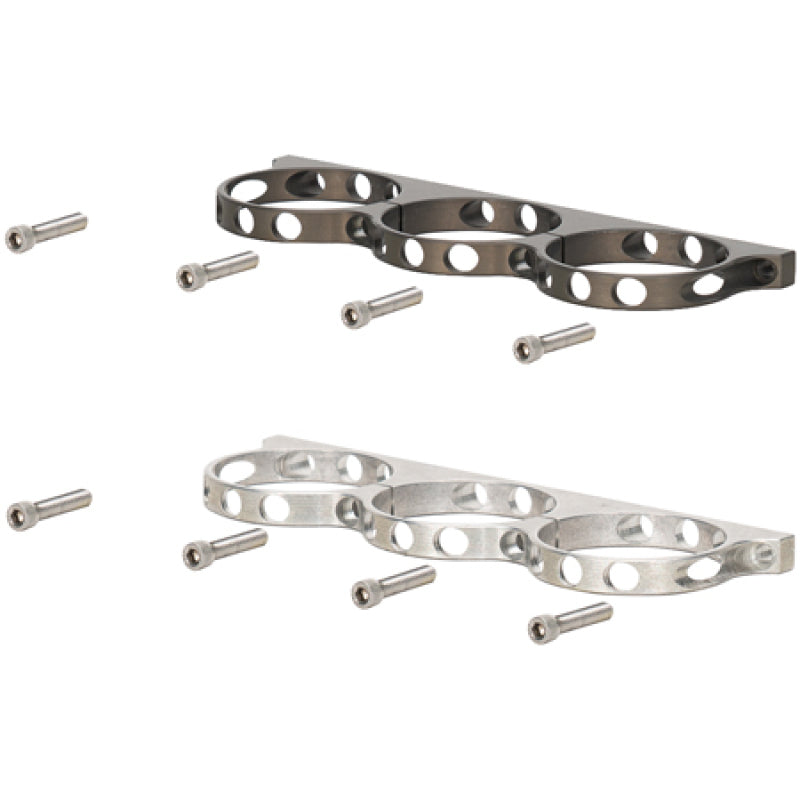 WIL Reservoir - Wilwood Triple Aluminum Reservoir Lightweight Bracket w/ Mounting Screws - Billet