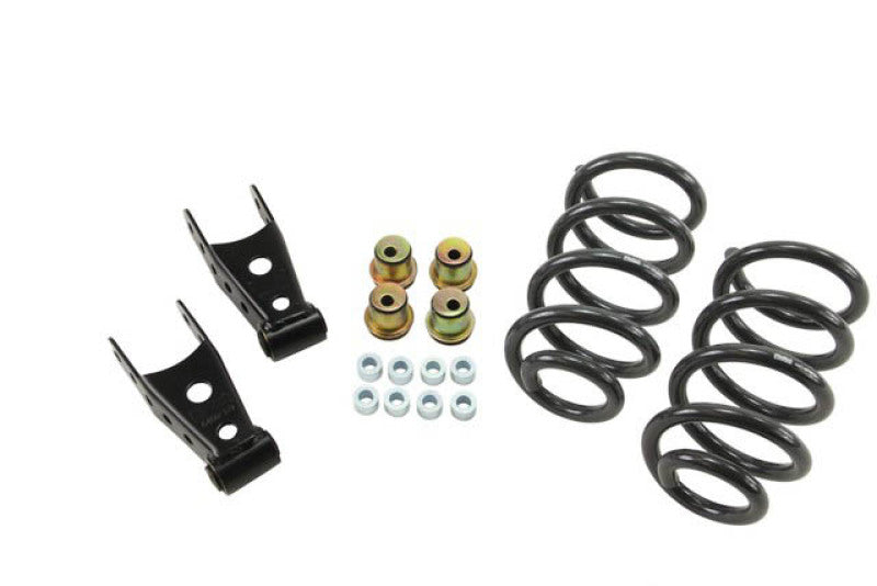BT Lowering Kit w/o Shocks - Belltech LOWERING KIT 14 Silverado/Sierra Ext/Crew Cab 2WD 1in or 2in Ft/2in or 3in Rr w/o Shocks