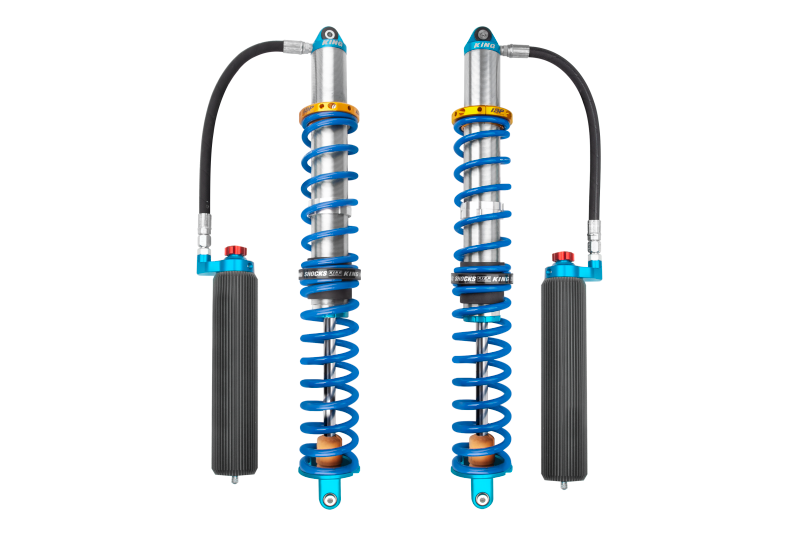 KIN 2.5 PR Coilover Shocks - King Shocks 14-16 Polaris RZR-XP1000/Turbo Rear 2.5 Internal Bypass Remote Coilover w/ Adj&Finned