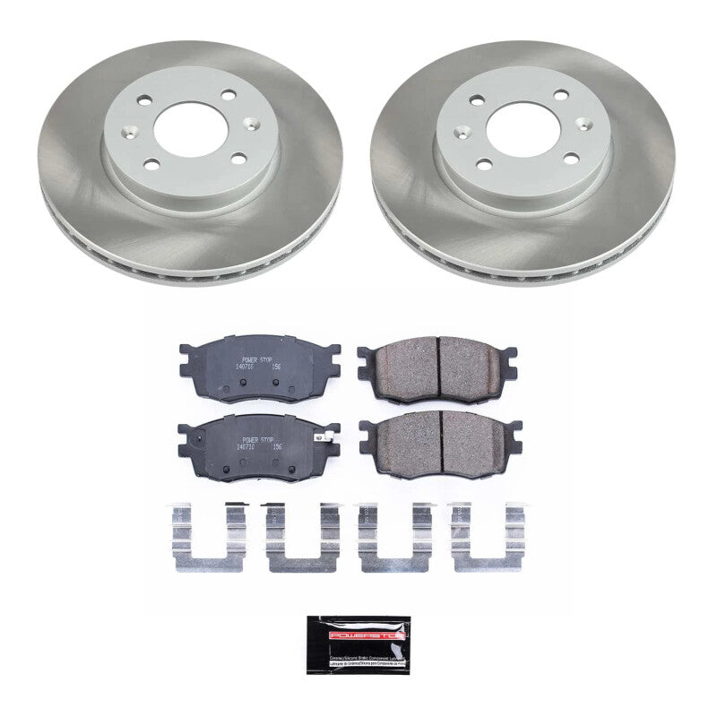 PSB Semi-Coated Rotor Kits - Power Stop 06-11 Kia Rio5 Front Semi-Coated Rotor Kit