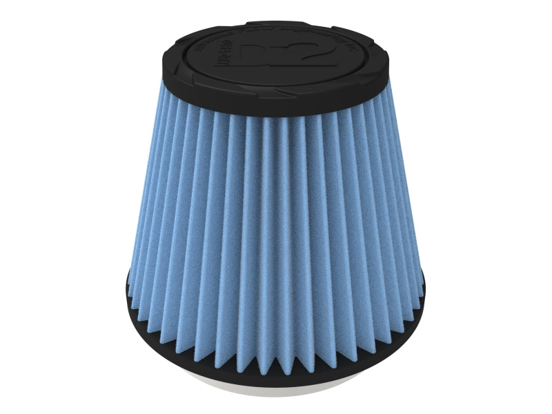 AFE Universal D2 Dura Dry Air Filter - aFe POWER Universal Clamp-On Air Filter w/ D2 Dura-Dry Media - 4in F x 6in B x 4in T x 5in H