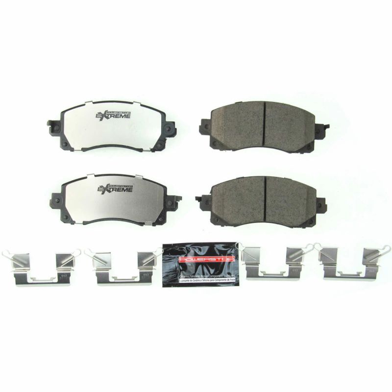 PSB Z26 Extreme Brake Pads - Power Stop 18-19 Subaru Crosstrek Front Z26 Extreme Street Brake Pads w/Hardware