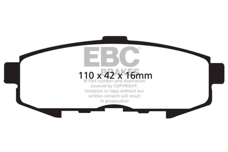 EBC Ultimax2 Brake Pad Sets - EBC 04-06 Mazda MPV 3.0 Ultimax2 Rear Brake Pads