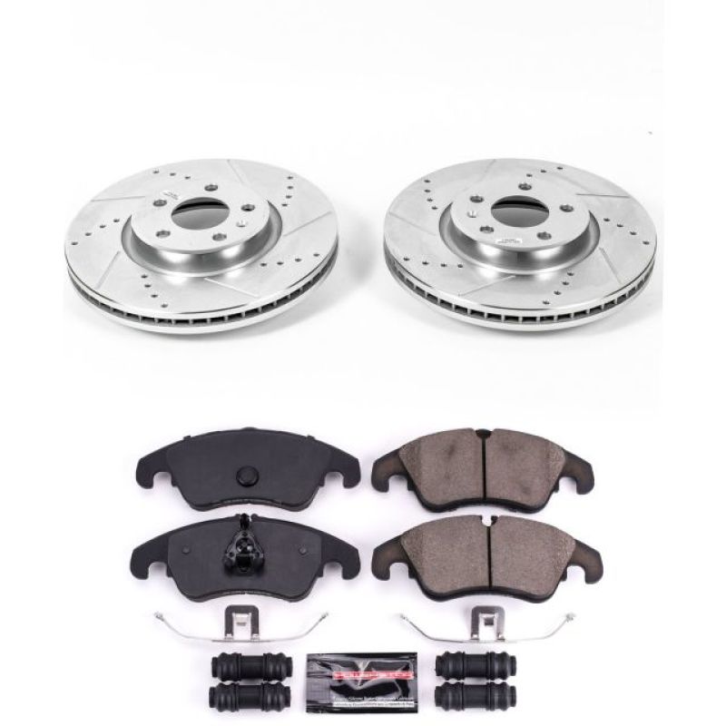 PSB Z23 Evolution Kit - Power Stop 12-16 Audi A4 Front Z23 Evolution Sport Brake Kit