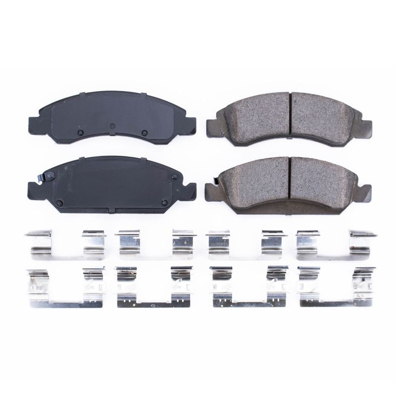 PSB Z17 Evolution Brake Pads - Power Stop 08-19 Cadillac Escalade Front Z17 Evolution Ceramic Brake Pads w/Hardware