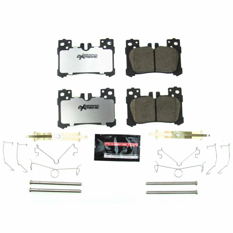 PSB Z26 Extreme Brake Pads - Power Stop 2018 Lexus LC500 Rear Z26 Extreme Street Brake Pads w/Hardware