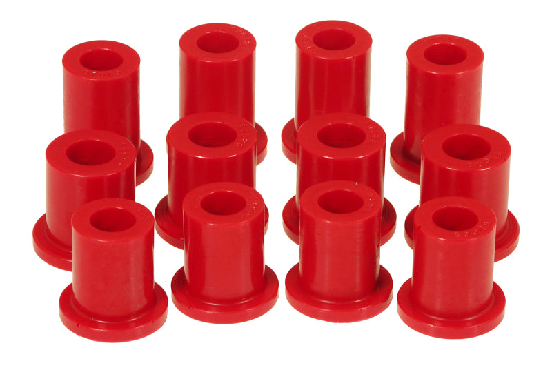 PRO Spring/Shackle Bush- Red - Prothane 79-93 Datsun D50 2wd Spring & Shackle Bushings - Red