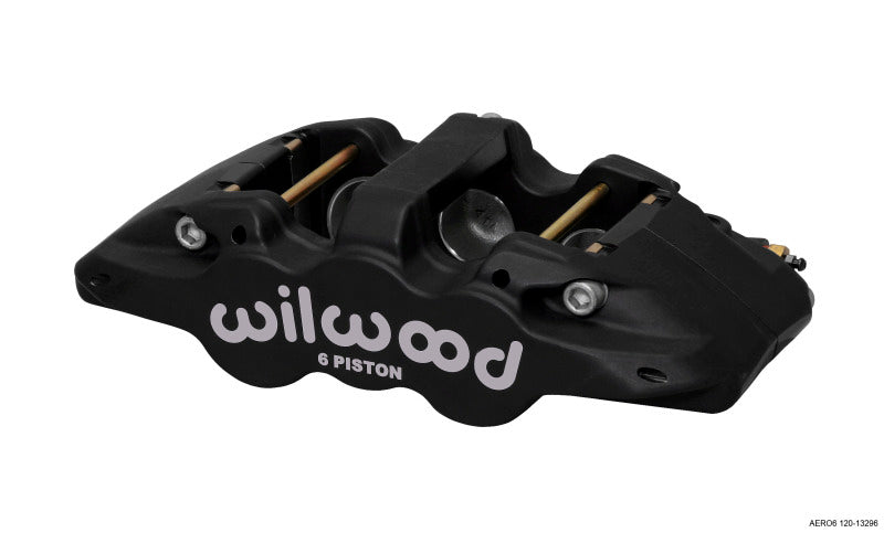 WIL Aero Caliper - Wilwood Caliper-Aero6-L/H - Black Anodize 1.75/1.38/1.38in Pistons 1.25in Disc