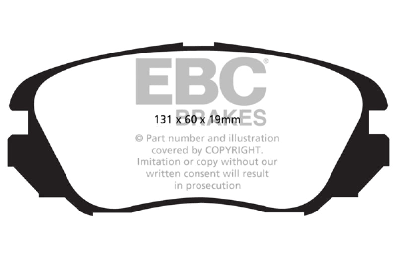 EBC Greenstuff Brake Pad Sets - EBC 10+ Buick Allure (Canada) 3.0 Greenstuff Front Brake Pads