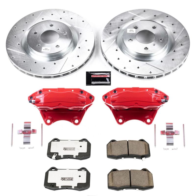 PSB Z26 Street Kit w/Cals - Power Stop 03-04 Infiniti G35 Front Z26 Street Warrior Brake Kit w/Calipers