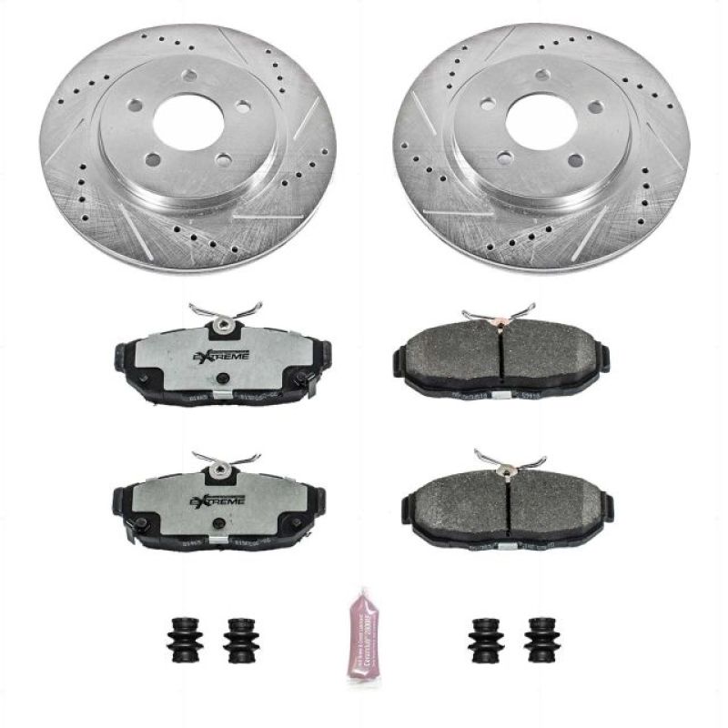 PSB Z26 Street Warrior Kit - Power Stop 11-14 Ford Mustang Rear Z26 Street Warrior Brake Kit