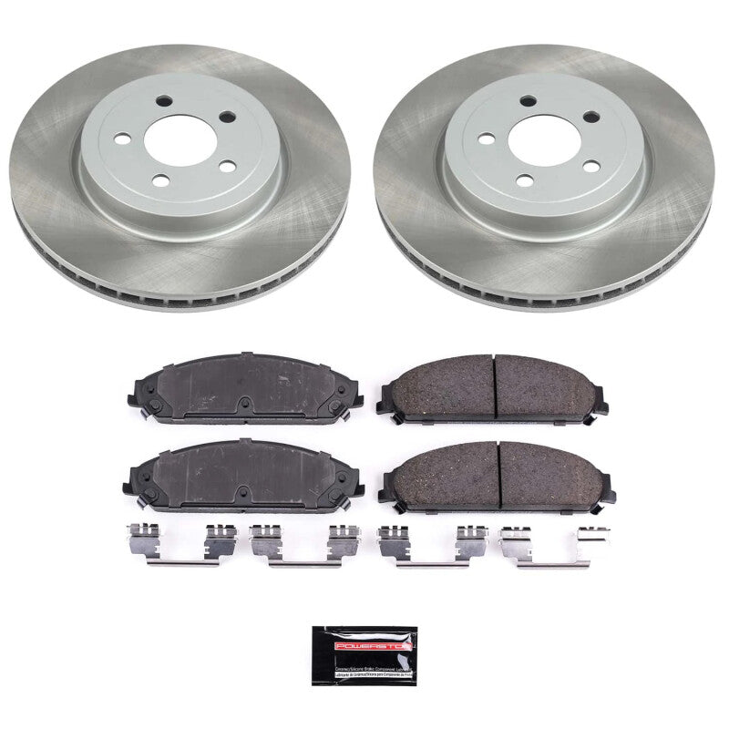 PSB Semi-Coated Rotor Kits - Power Stop 05-08 Dodge Magnum Front Semi-Coated Rotor Kit