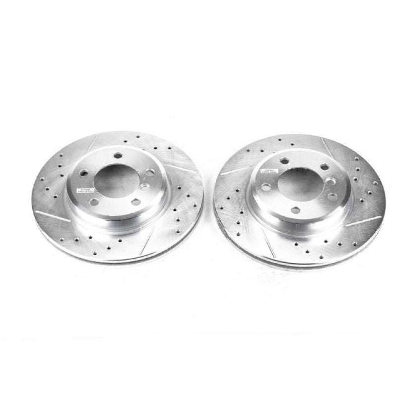 PSB Evolution Drill/Slot Rotor - Power Stop 2000 BMW 323i Front Evolution Drilled & Slotted Rotors - Pair