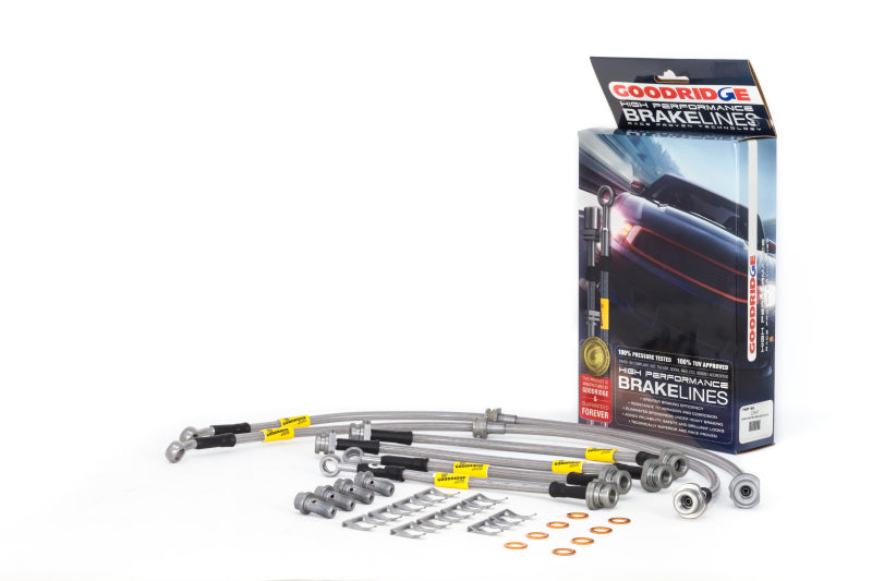 GR G-Stop Brake Line Kits - Goodridge 13-15 Nissan Sentra w/ Rear Disc Brakes SS Brake Line Kit